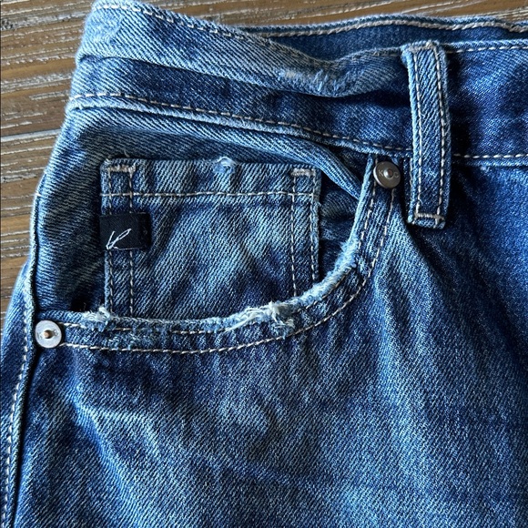 KanCan High Rise Distressed 90's Flare Medium Wash Denim Jeans Size 3/25 - Picture 7 of 15